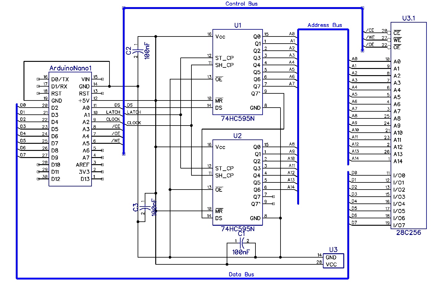 Arduino basierter EEPROM Brenner Ich bin zuständig!